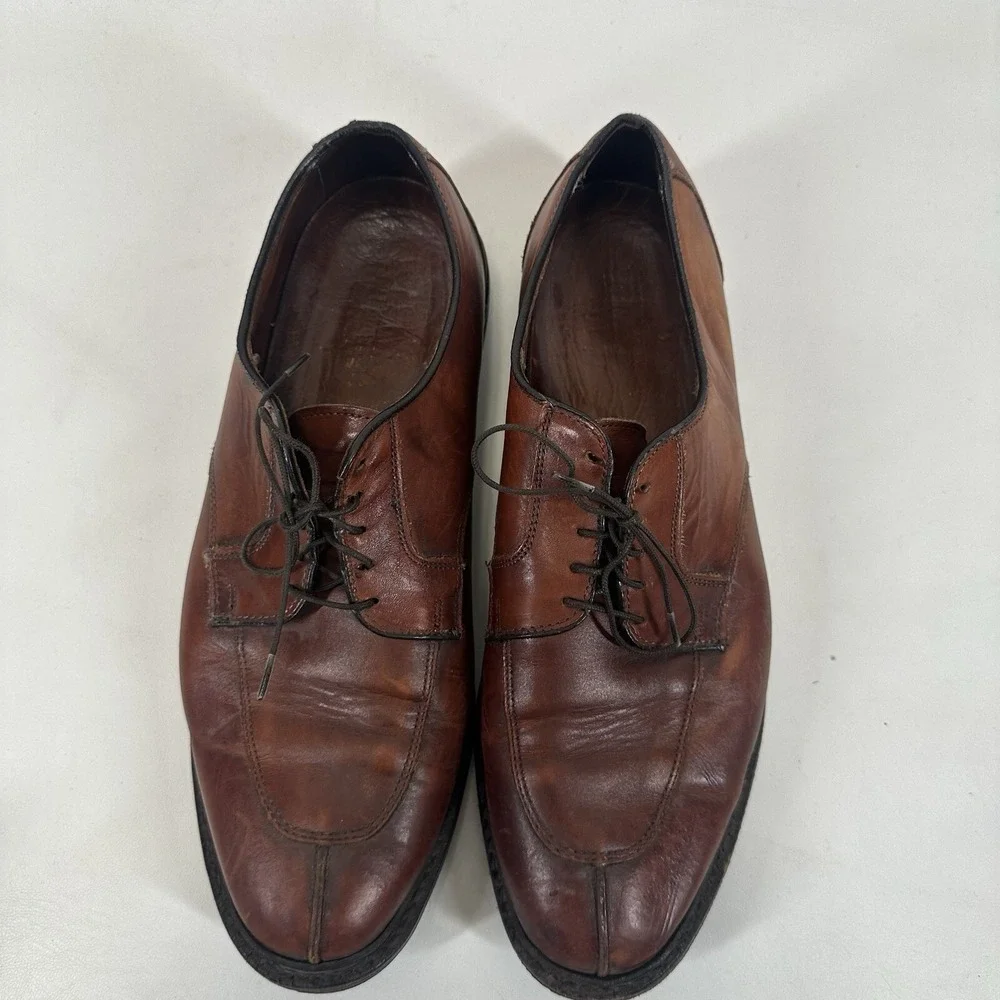 Allen Edmonds Ashton Split Toe Oxford‎ Shoes Men's Size 12 D Brown 1628